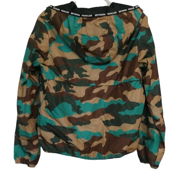 Moncler Kids' Nikandro Camouflage Print Jacket In Green Youth 14A - Picture 2 of 16